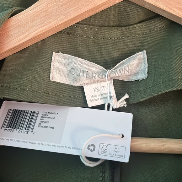 OUTERKNOWN Baker Trench Coat in olive size XS - Picture 5 of 8